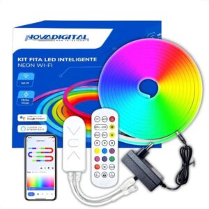 Fita LED Neon RGB 6 Metros Bluetooth à Prova D'Água – Iluminação Gamer